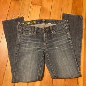 Jcrew matchstick jeans size 27s